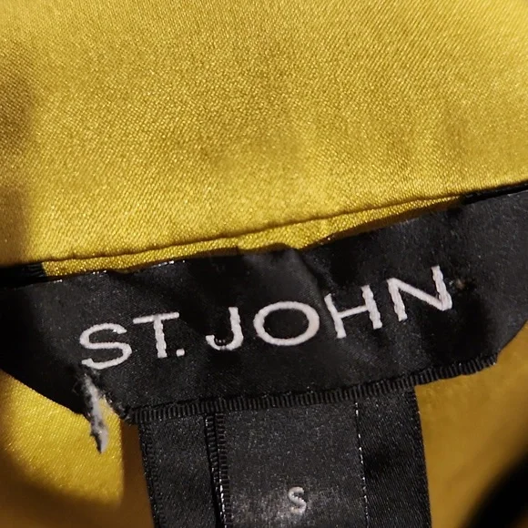 ❤️ NWOT! ST JOHN SILK FLORAL SLEEVELESS TOP, WATERCRESS MULTI, 10 - Picture 6 of 9